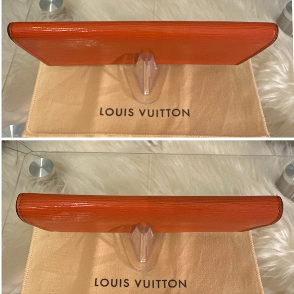 🪧 Authentic Louis Vuitton Piment Epi Leather Emilie Wallet in Orange/Plum. EUC 🪧 - Picture 6 of 16